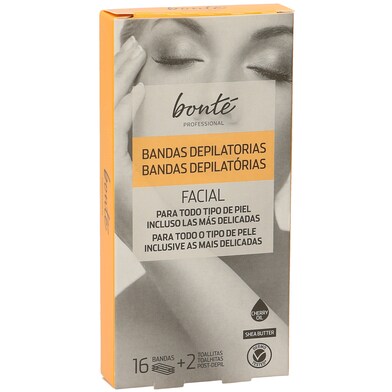 Bandas depilatorias facial Bonté Professional de Dia caja 16 unidades-0 Bandas depilatorias facial Bonté Professional de Dia caja 16 unidades-0