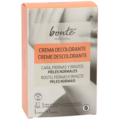 Crema decolorante cara, piernas y brazos pieles normales Bonté Professional tubo 150 ml-0