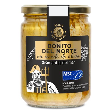Bonito del norte en aceite de oliva MSC Mari Marinera frasco 260 g-1 Bonito del norte en aceite de oliva MSC Mari Marinera frasco 260 g-1
