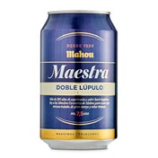 Cerveza tostada doble lúpulo Mahou Maestra lata 33 cl