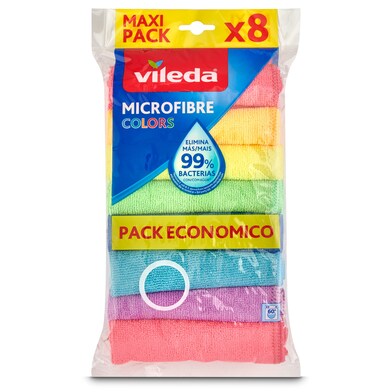 Bayeta microfibra Vileda bolsa 8 unidades-0 Bayeta microfibra Vileda bolsa 8 unidades-0