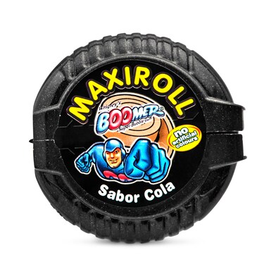 Chicle maxiroll sabor cola Boomer caja 75 g-0 Chicle maxiroll sabor cola Boomer caja 75 g-0
