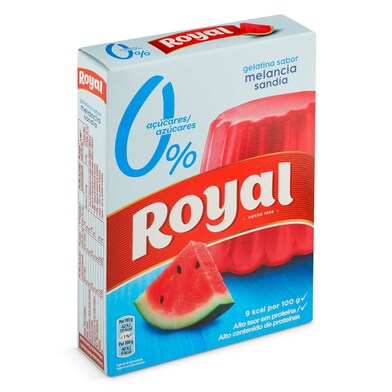 Gelatina sabor sandía sin azúcar Royal caja 31 g-0 Gelatina sabor sandía sin azúcar Royal caja 31 g-0