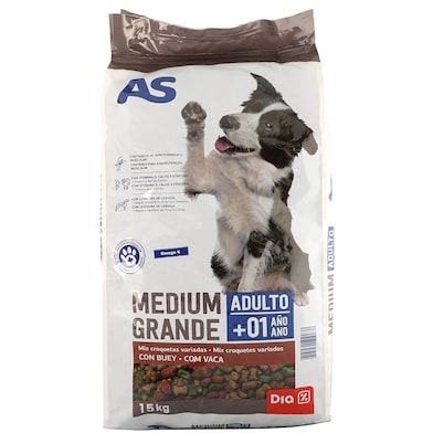 Alimento para perros adultos mix buey As bolsa 15 Kg-0