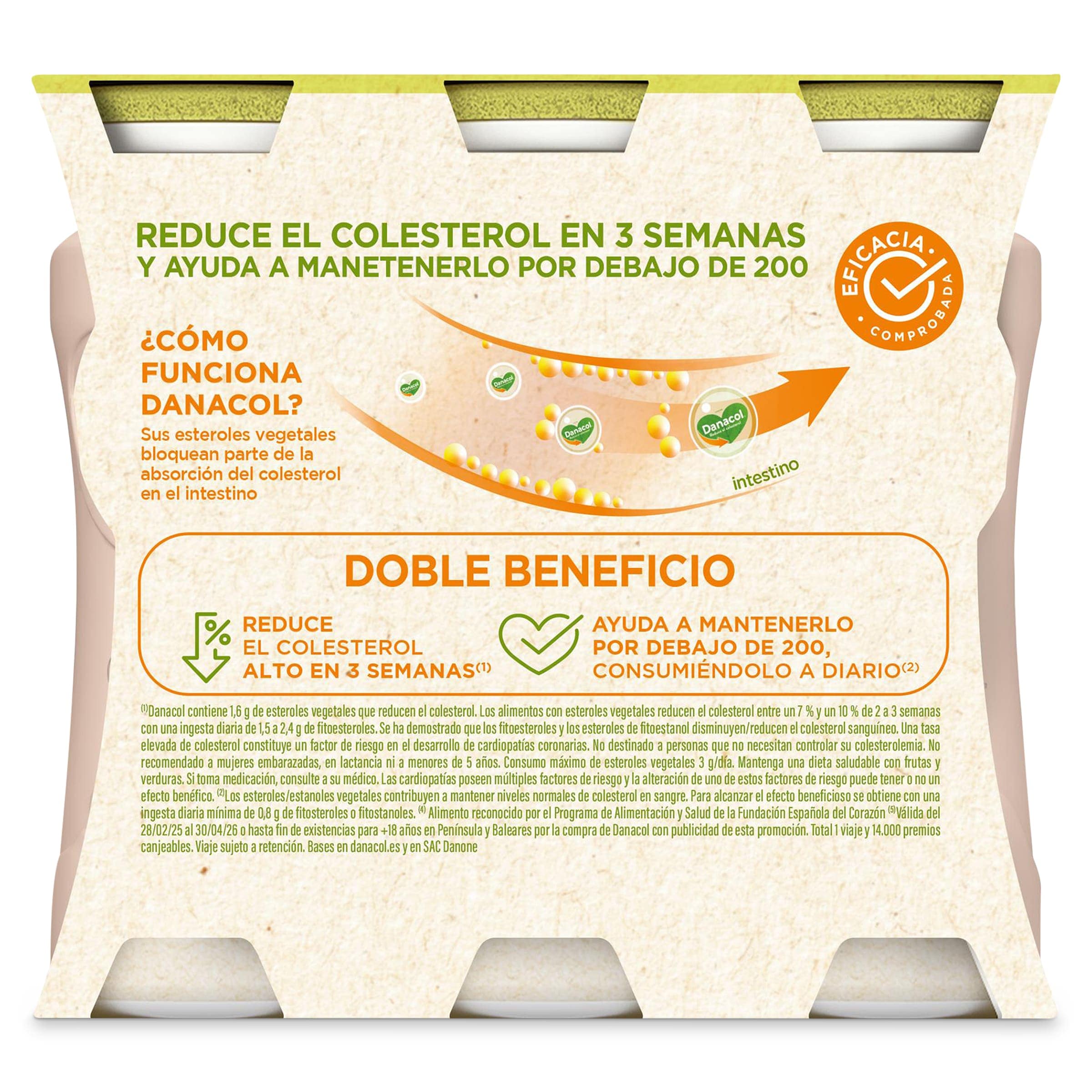Bebida láctea lima limón Danacol 6 x 100 g