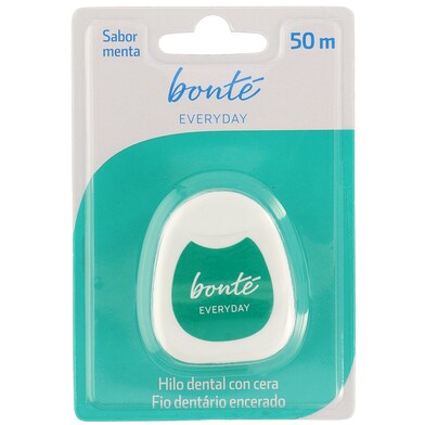 Seda dental menta y cera Bonté Everyday de Dia blister 50 m-0 Seda dental menta y cera Bonté Everyday de Dia blister 50 m-0