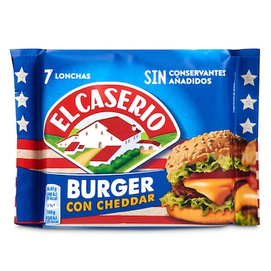 Queso fundido burger con cheddar El caserío bolsa 185 g-0