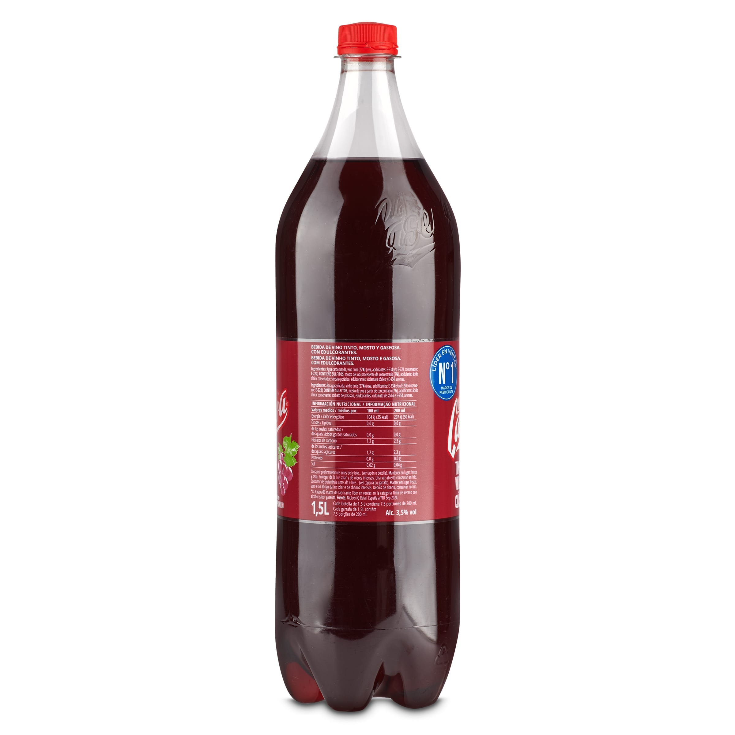 Tinto de verano con gaseosa La Casera 1.5 L
