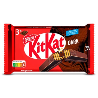 Barritas de galleta con chocolate negro 70% Kit Kat bolsa 3 x 41.5 g-0 Barritas de galleta con chocolate negro 70% Kit Kat bolsa 3 x 41.5 g-0