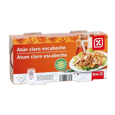 Atún claro en escabeche Dia lata 2 x 104 g-0