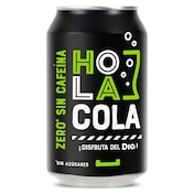 Refresco de cola zero sin cafeína Hola Cola lata 33 cl