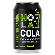 Refresco de cola zero sin cafeína Hola Cola de Dia lata 33 cl