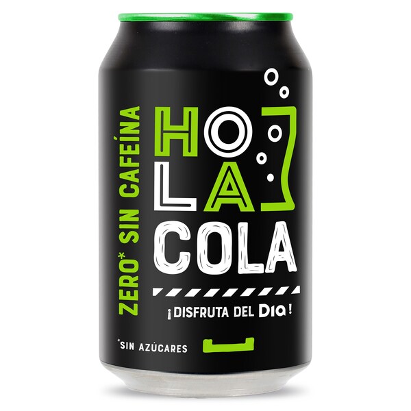 Refresco de Cola Zero sin Cafeína Dia Hola Cola Lata 33 Cl.