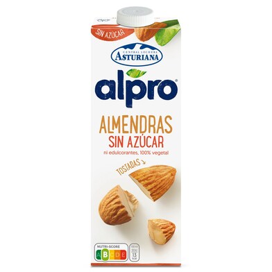 Bebida de almendra sin azúcar Alpro brik 1 l-0 Bebida de almendra sin azúcar Alpro brik 1 l-0
