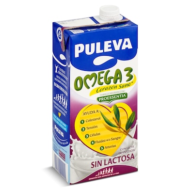 Bebida láctea omega 3 sin lactosa Puleva brik 1 l-0