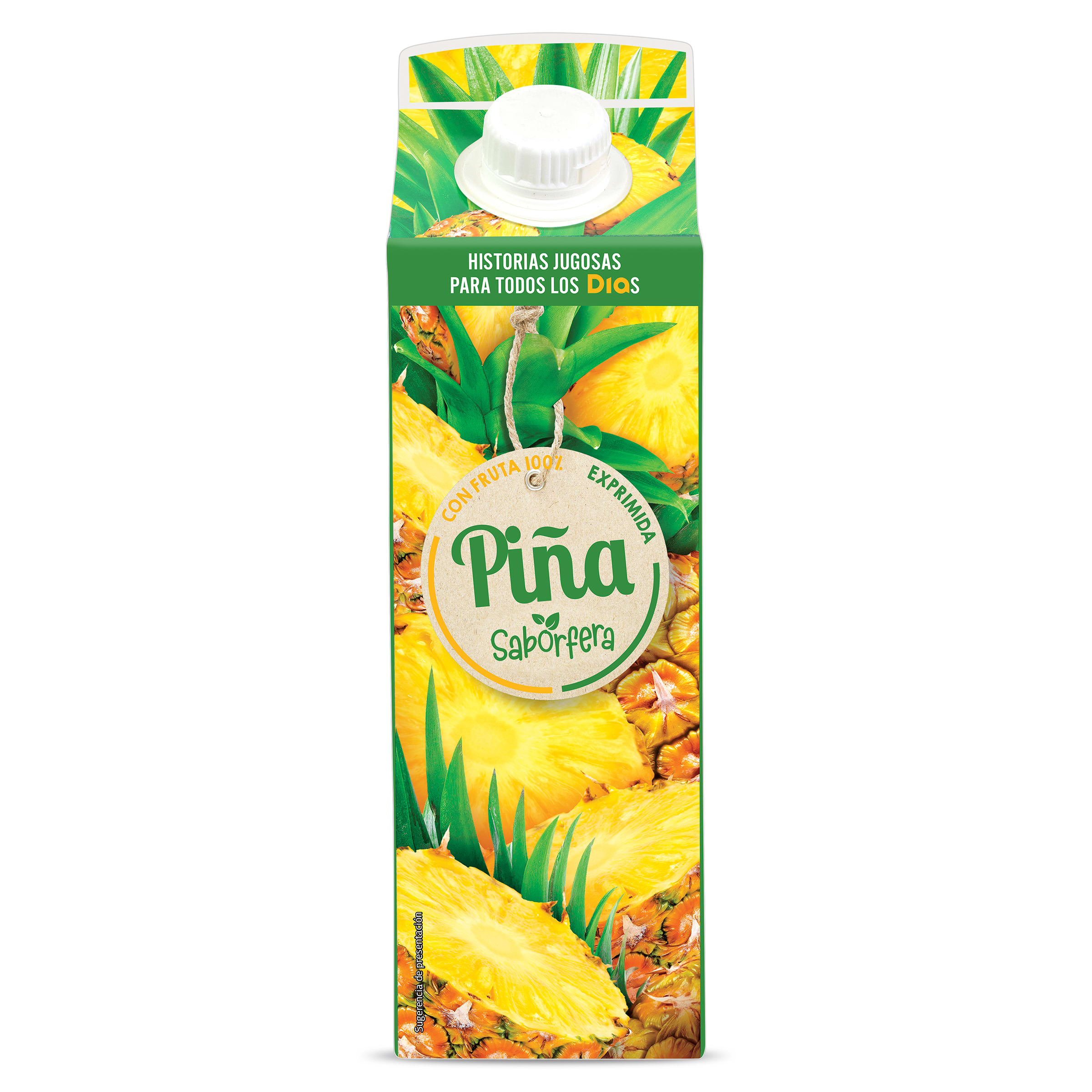Zumo de piña exprimido Dia Saborfera 1 L