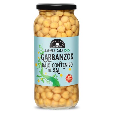 Garbanzos cocidos bajo contenido en sal Vegecampo frasco 400 g-0 Garbanzos cocidos bajo contenido en sal Vegecampo frasco 400 g-0