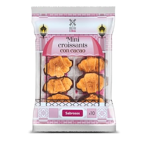 mini croissants con cacao 150 g