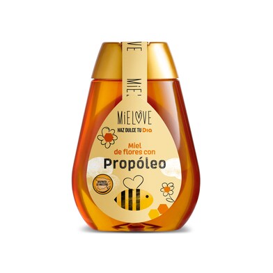 Miel de flores con propóleo Mielove de Dia frasco 250 g-0