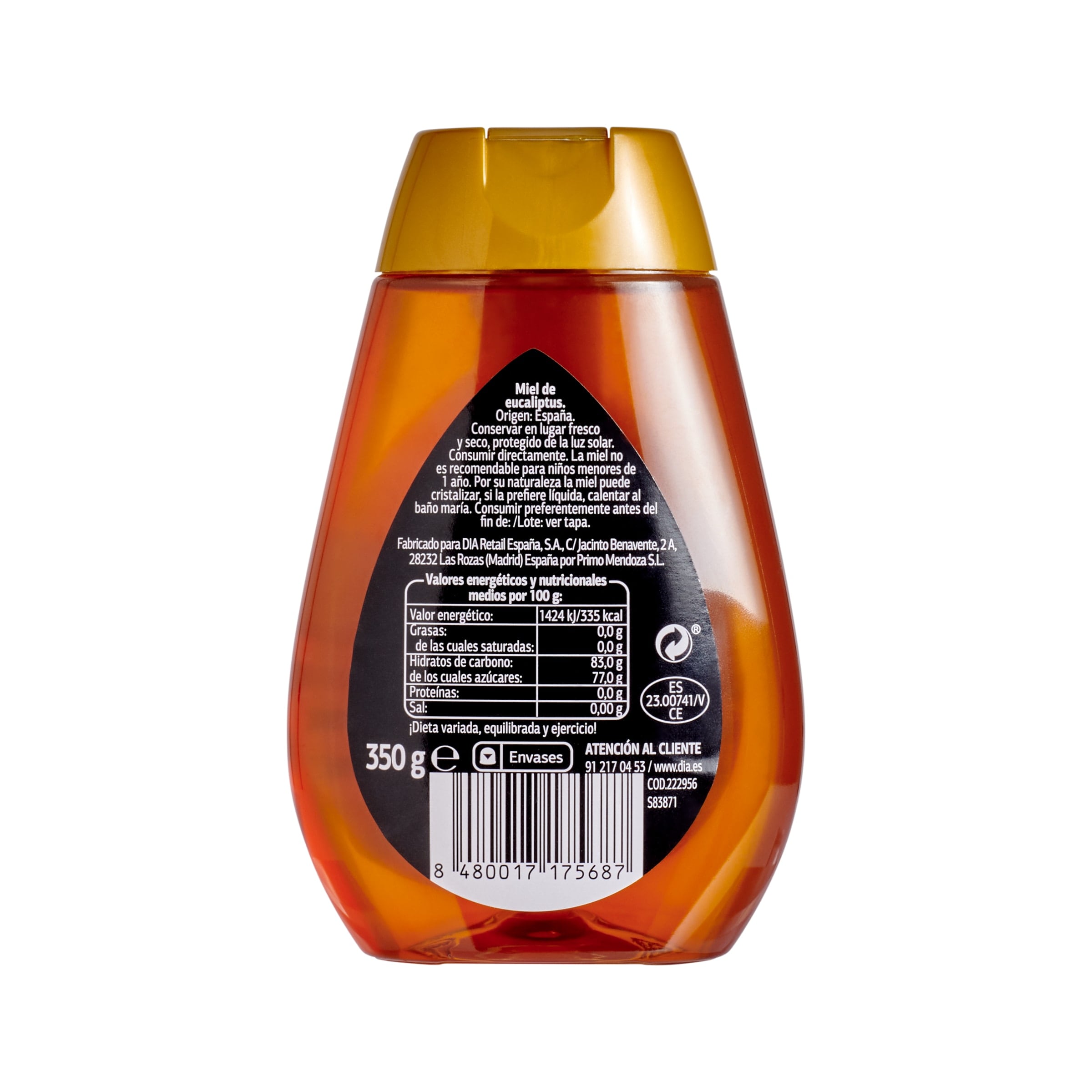 Miel de eucalipto Mielove de Dia 350 g
