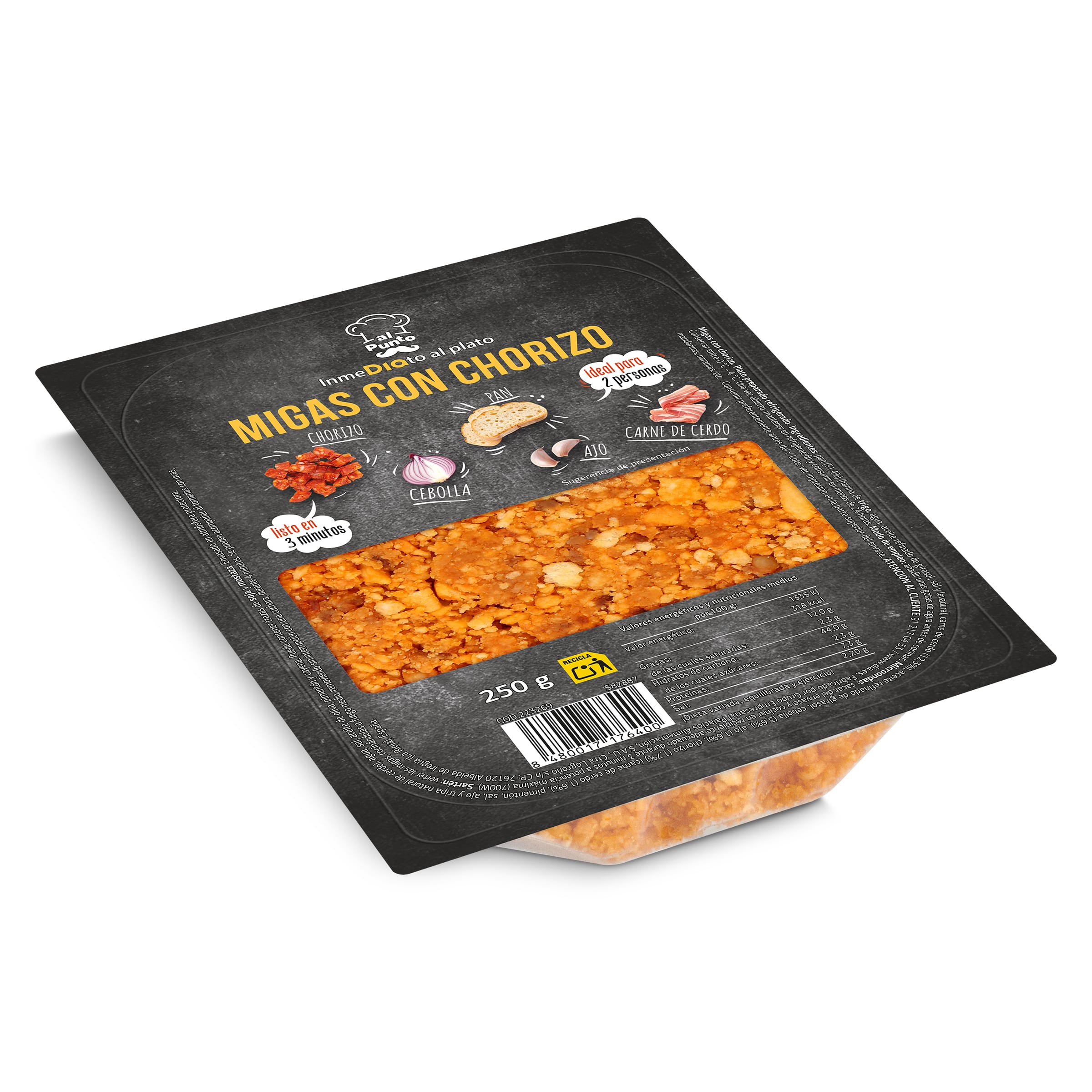 Migas con chorizo Dia Al Punto 250 g