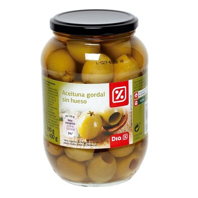 Aceitunas gordal sin hueso Dia frasco 400 g-0