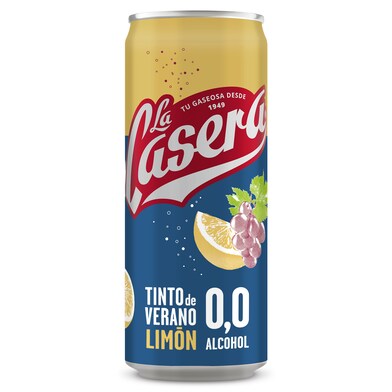 Tinto de verano sin alcohol con limón La casera 33 cl-0