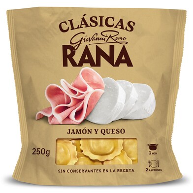 Tortellini relleno de jamón y queso Rana bolsa 250 g-0