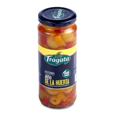 Aceitunas verdes aliño de la huerta Fragata frasco 198 g-0