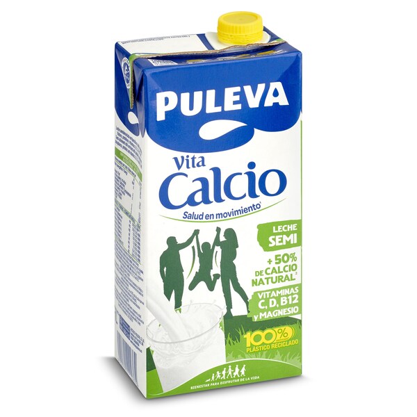 Leche Semidesnatada Calcio Puleva Envase 1 L.