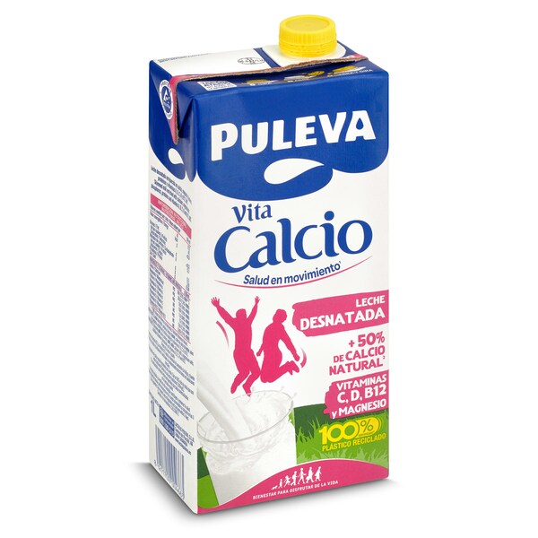 Leche Desnatada Calcio Puleva Envase 1 L.