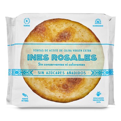 Tortas de aceite de oliva sin azúcar Inés Rosales bolsa 180 g-0