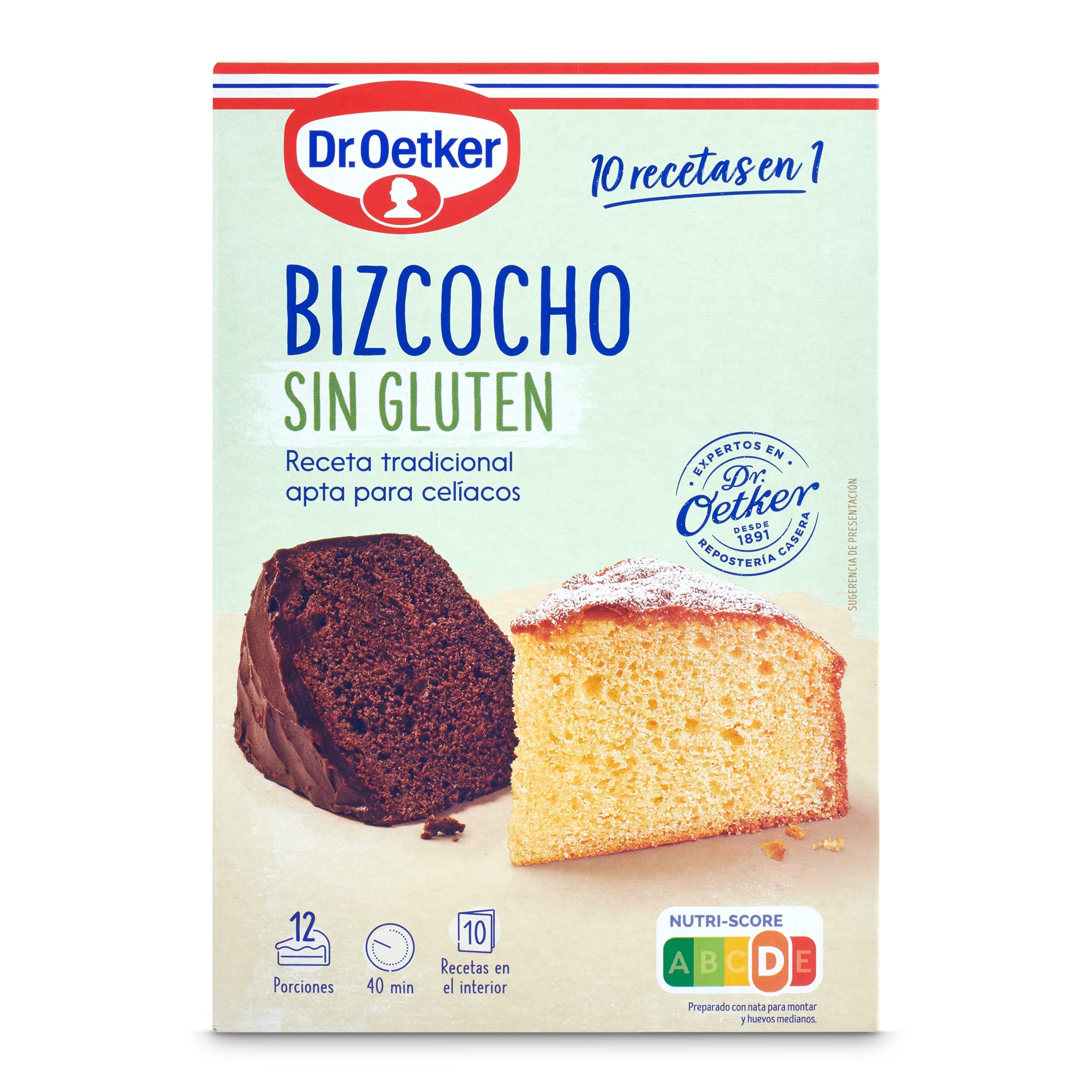 Preparado para bizcocho sin gluten Dr. Oetker 410 g