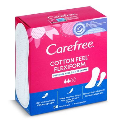Protegeslips flexiform Carefree caja 56 unidades-0 Protegeslips flexiform Carefree caja 56 unidades-0