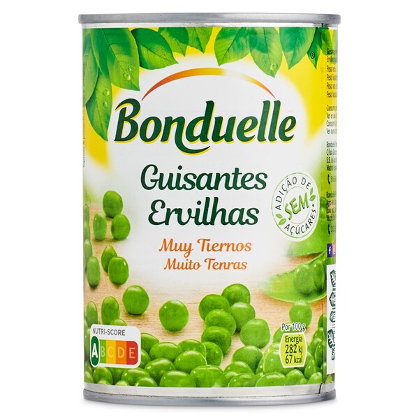 Guisantes Tiernos y Muy Finos Bonduelle Lata 250 Gr.