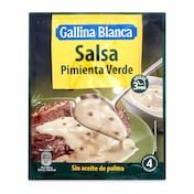 Salsa pimienta verde Gallina Blanca sobre 59 g