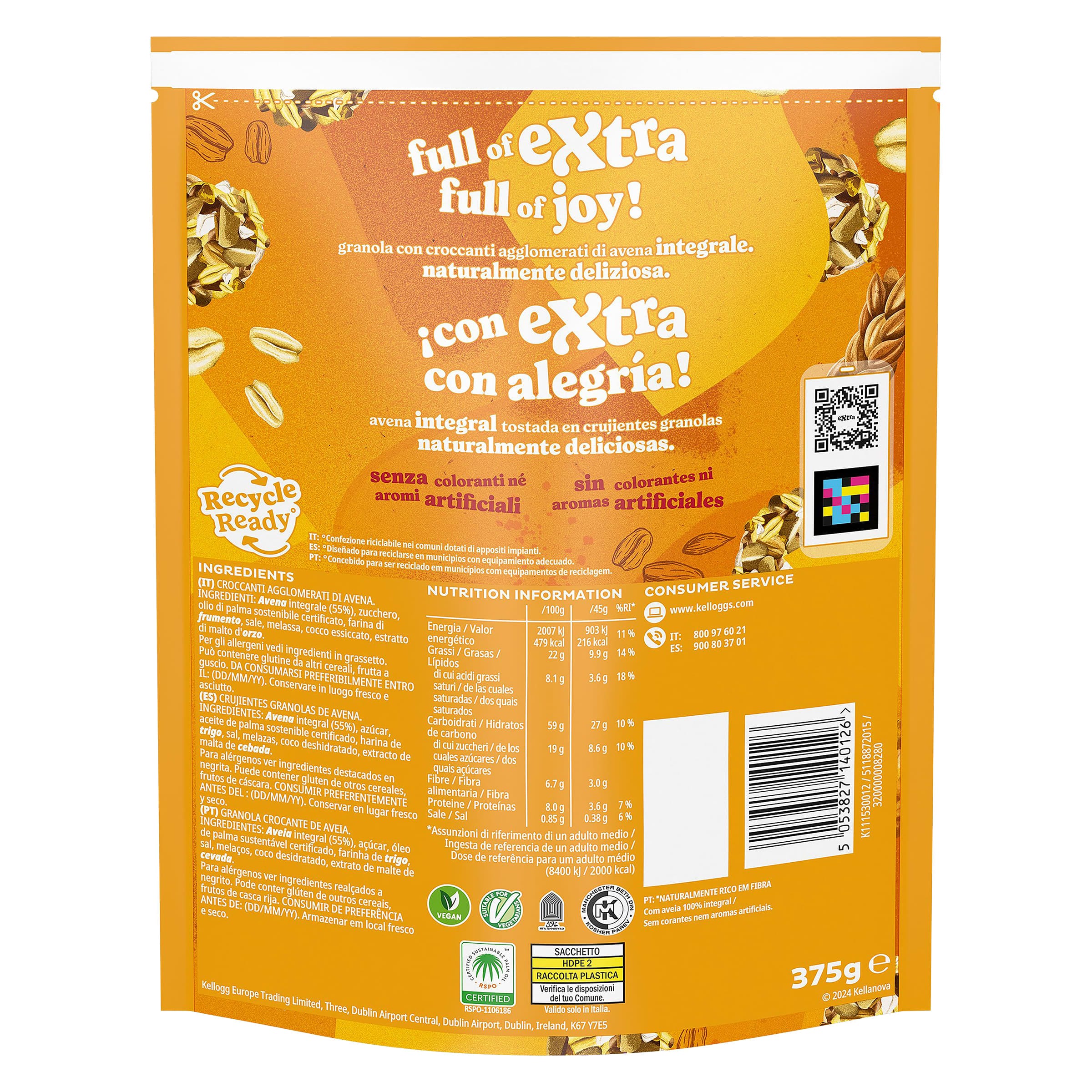 Cereales extra original Kellogg's Extra 375 g