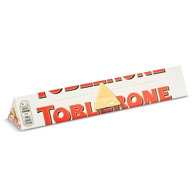 Chocolate blanco Toblerone bolsa 100 g-0 Chocolate blanco Toblerone bolsa 100 g-0
