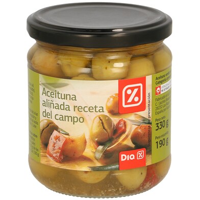 Aceitunas aliñadas receta del campo Dia frasco 190 g-0