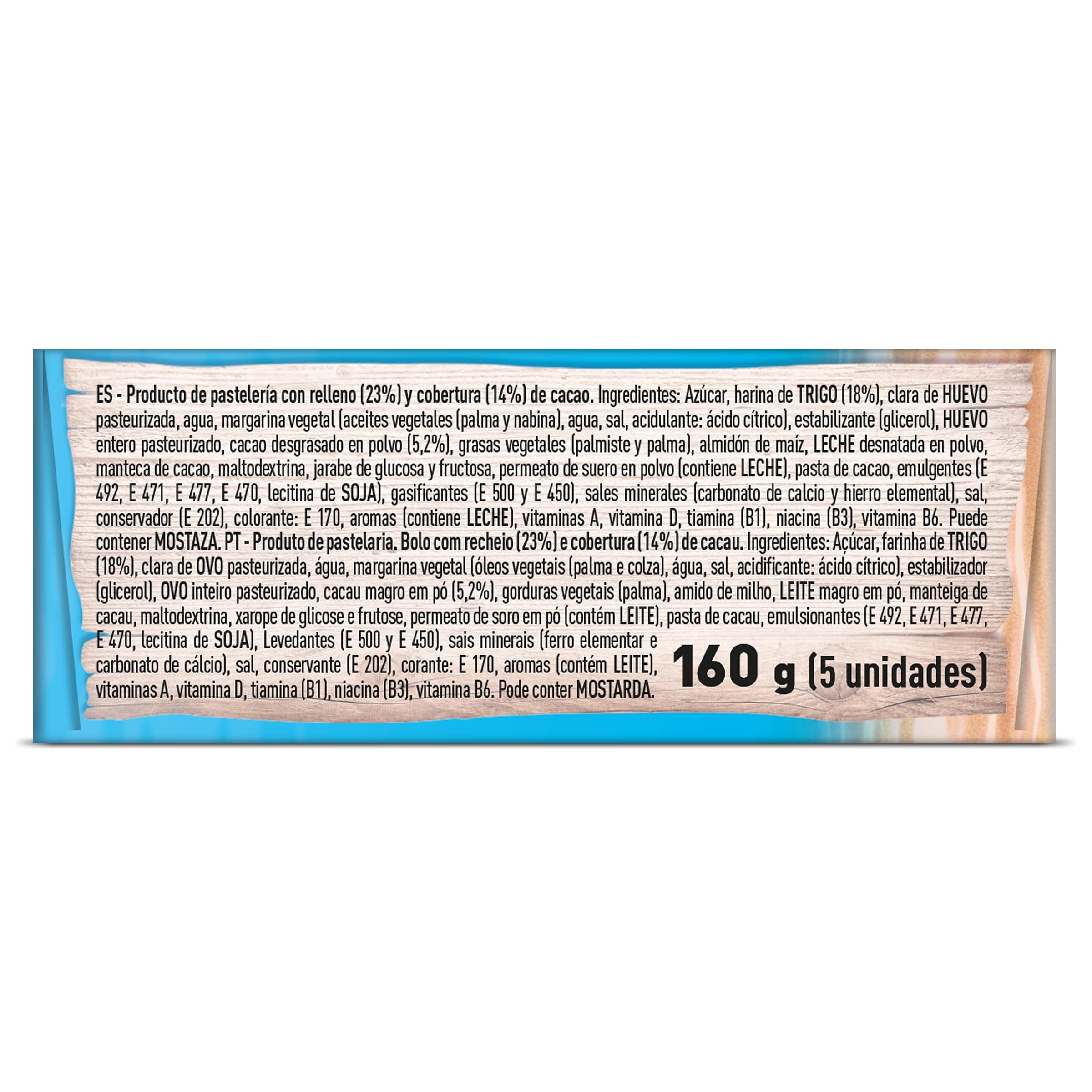 Bizcochitos rellenos de leche y chocolate Oceanix 160 g