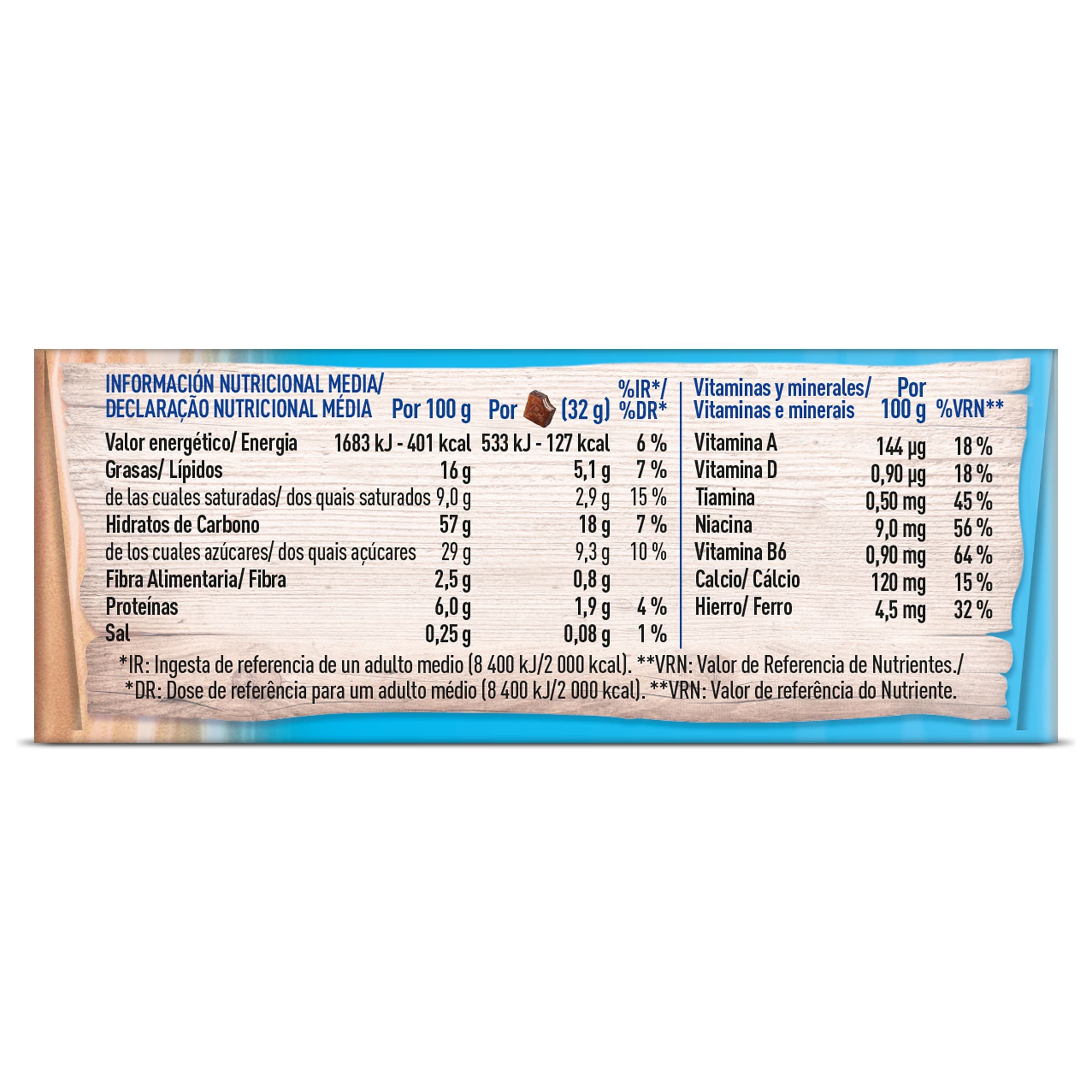 Bizcochitos rellenos de leche y chocolate Oceanix 160 g