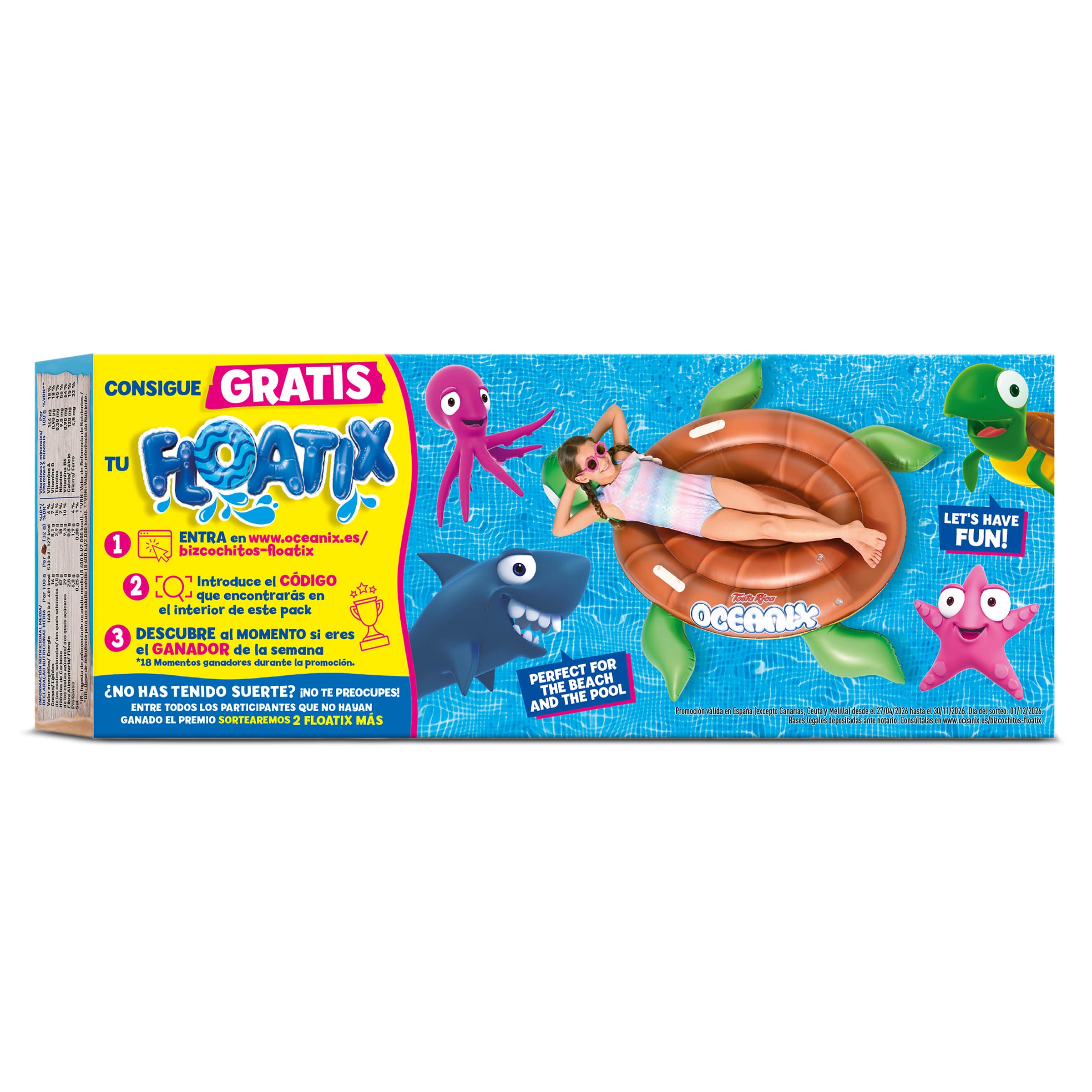 Bizcochitos rellenos de leche y chocolate Oceanix 160 g
