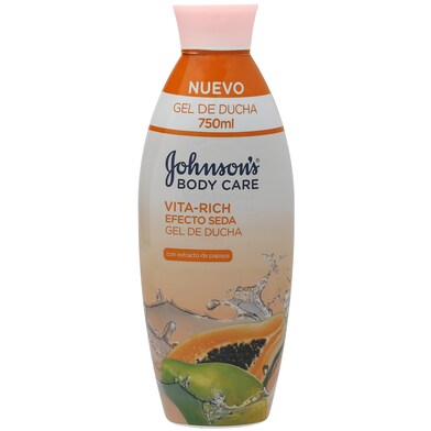 Gel de ducha efecto seda papaya Vitarich botella 750 ml-0 Gel de ducha efecto seda papaya Vitarich botella 750 ml-0