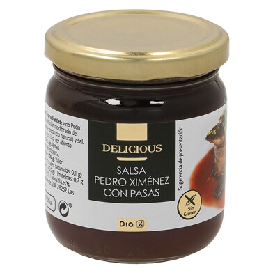 Salsa pedro ximenéz con pasas Dia Delicious botella 215 g-0