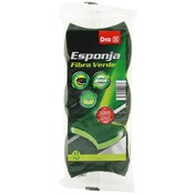 Esponja con fibra verde DIA DIA  BOLSA 3 UD