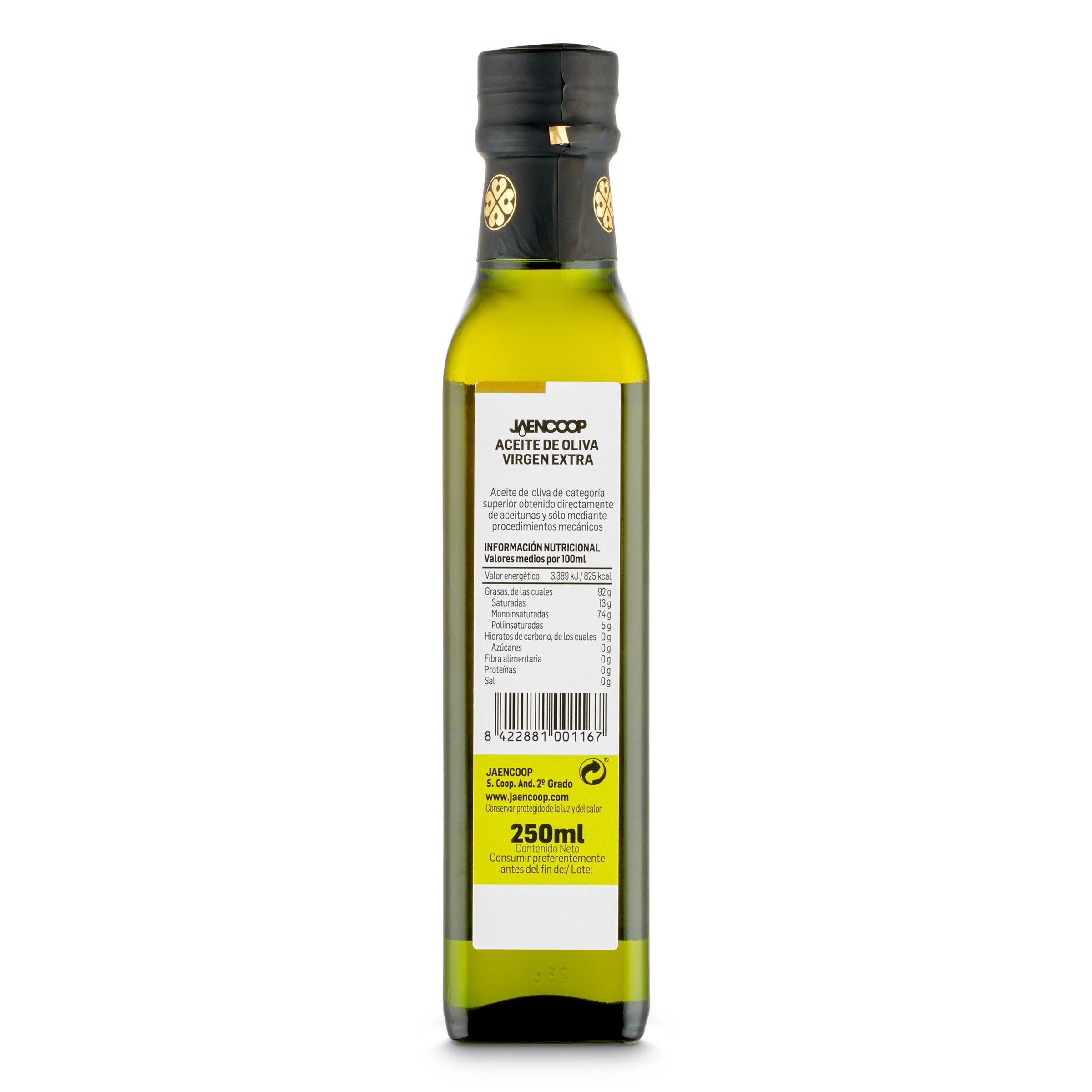 Aceite de oliva virgen extra Jaencoop 250 ml