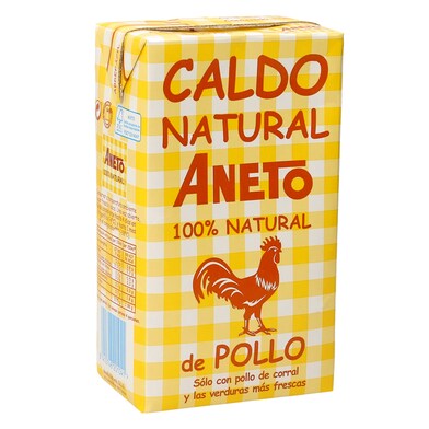 Caldo natural de pollo Aneto brik 1.04 l-0 Caldo natural de pollo Aneto brik 1.04 l-0