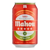 Cerveza sin gluten MAHOU   LATA 33 CL