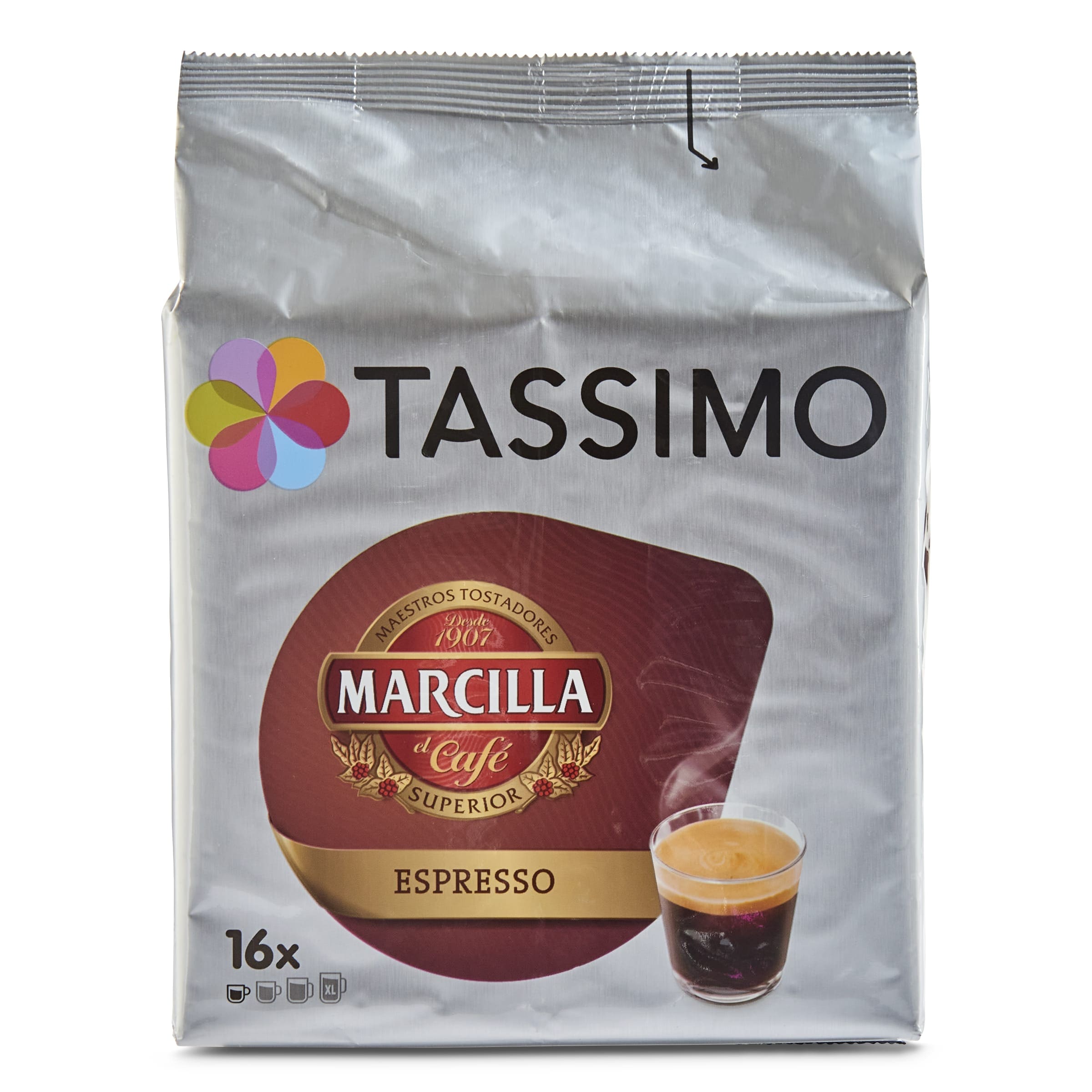 Marcilla Café Largo - 16 Cápsulas para Tassimo por 4,29 €