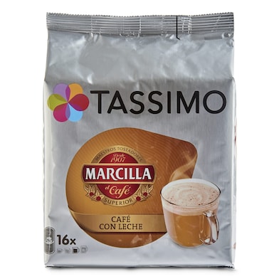 Café con leche en cápsulas Marcilla caja 16 unidades-0